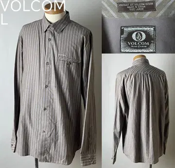 정상급 Y2K 00s 빈티지 VOLCOM 볼컴 스트라이프 셔츠 L