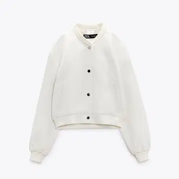 ZARA 자라 크롭 봄버 자켓 M 사이즈 [ 미사용 새상품 ] 에크루