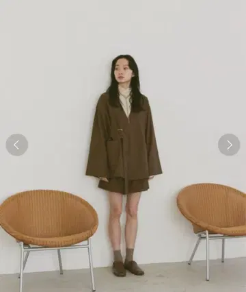 moi tytto 소매 버튼 벨트 자켓