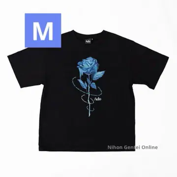 Ado 팝업 스토어 블루 로즈 M 사이즈 T셔츠 Pop Up