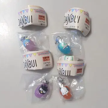 가샤폰 산리오 하피단부이 메지루시 액세서리 솔로 캠핑 4개