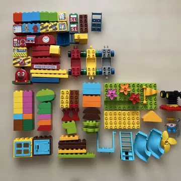 호빵맨 즐거운 탈것 양동이 레고 듀플로 세트