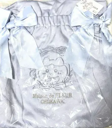 치이카와 Maison de FLEUR 자수 더블 리본 토트백 하치와레