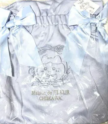 치이카와 Maison de FLEUR 자수 더블 리본 토트백 하치와레