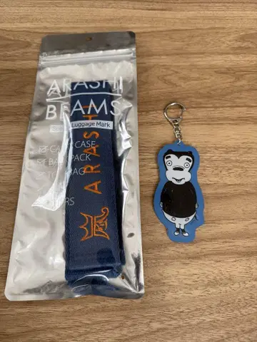 아라시 여행하는 전시회 BEAMS 러기지 마크 디즈니 키링 오노 사토시
