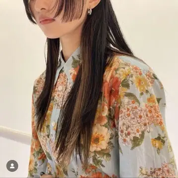 캬바 caban 꽃무늬 셔츠