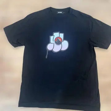 XLARGE 블랙 T셔츠 그래픽 프린트 M