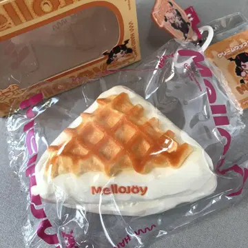 크림 와플 Mellojoy 스퀴즈 와플 삼각형 삼각