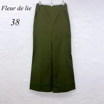 e5193 플뢰르 드 리스 와이드 팬츠 여성용 38 스트레이트 실루엣