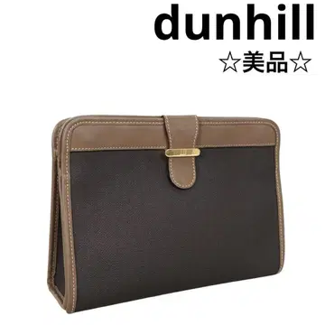 [ dunhill ] 던힐 세컨드 백 클러치백 브라운 가죽