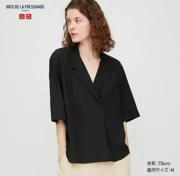 UNIQLO 이네스 자수 더블 자켓 풍 셔츠 XL