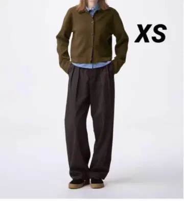 GU 치노 배럴 레그 턱 팬츠 XS