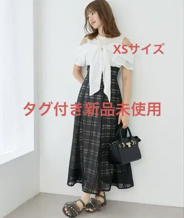 MAJESTIC LEGON 허리 리본 원피스 XS 사이즈