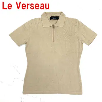 A5852 Le Verseau 반팔 니트 면 코튼 베이지 S