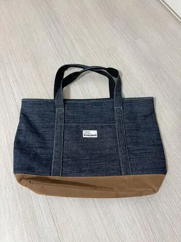 다크 데님 토트백