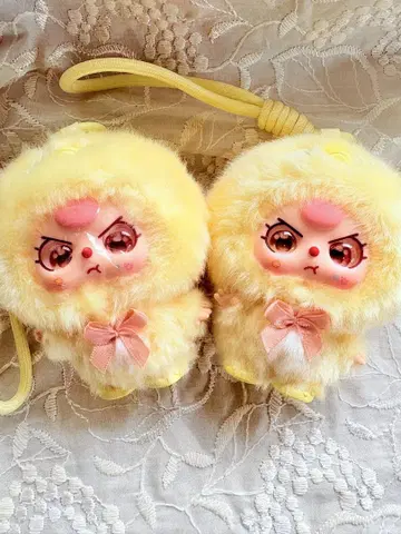 babythree 베이비쓰리 봉제 인형 스트랩 쌍둥이 병아리