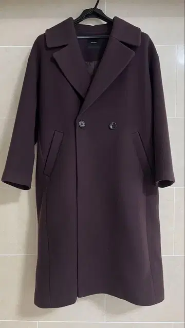 Spick&Span 체스터 코트 롱 코트 울 브라운 38