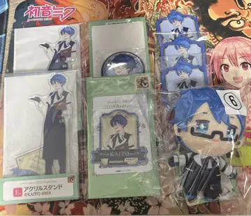 구스마 복권 KAITO 봉제 인형 아크릴 스탠드 캔뱃지 러버 참 세트