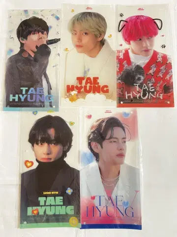 BTS V 배너 5개 세트