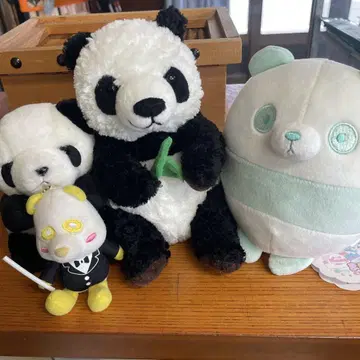 모음 팬더 봉제 인형 중형