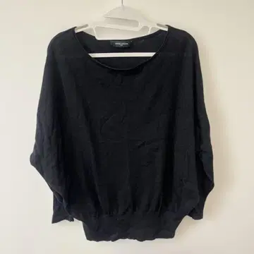 UNITED ARROWS 블랙 니트 상의