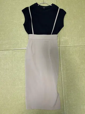언타이틀 서스펜더 스커트