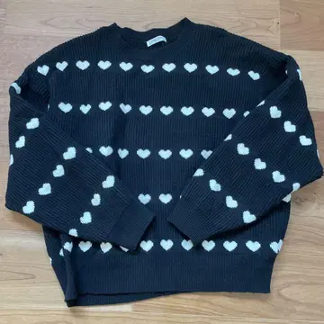 FREAK'S STORE 하트 무늬 긴팔 니트