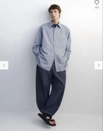 새상품 UNIQLO U 롱 오버 사이즈 셔츠 S