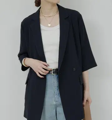 개럴개런트 하프 슬리브 자켓 Black