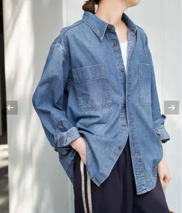 Spick and Span 라이트 온스 데님 셔츠 스픽 앤 스팬