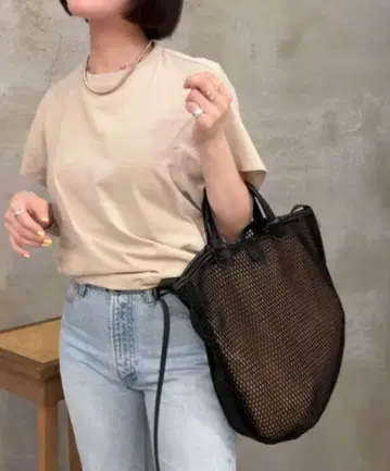 ear PAPILLONNER 메쉬 숄더백 토트백