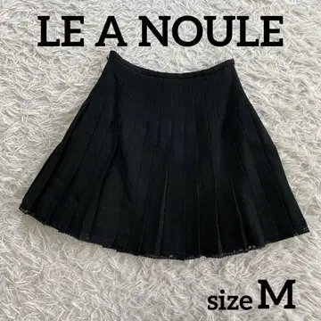 LE A NOULE 레어노레 밑단 레이스 플리츠 스커트