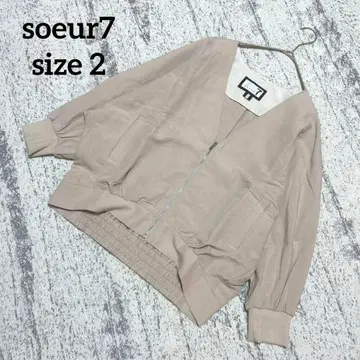 [ soeur7 ] 노카라 자켓 돌먼 2 베이지 린넨 혼방 린넨 겉옷