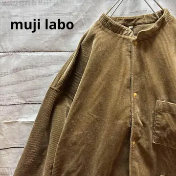 muji labo 스트레치 코듀로이 스탠드 카라 자켓