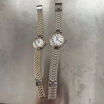 TECHNOS 여성용 & 남성용 쿼츠 시계 2세트