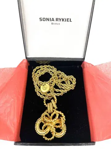 소니아 리키엘 Sonia Rykiel 골드 목걸이 새상품급