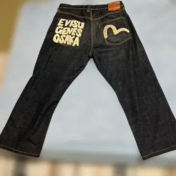 EVISU 에비수 2001 파일 자수 블루 청바지 W34