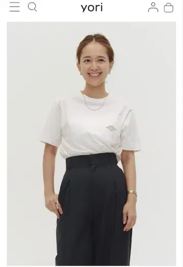 YORI 포켓 Tee 화이트