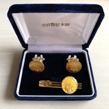 황궁경찰본부 넥타이핀 커프스 링크스 세트
