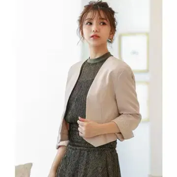 니아나 노카라 숏 파티 자켓 베이지 M 결혼식
