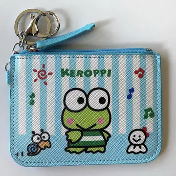 케로케로케로피 산리오 블루 동전 지갑 카드 케이스 패스 케이스 새상품