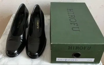 [2회 사용만] HIROFU 블랙 펌프스 22.5cm