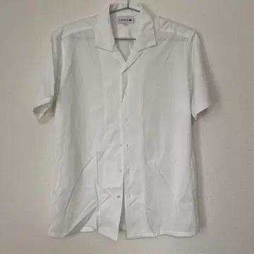 LACOSTE 반팔 셔츠 화이트