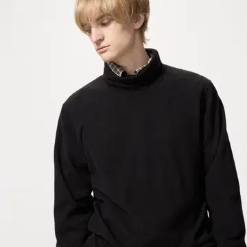 UNIQLO 유니클로 캐시미어 터틀넥 블랙