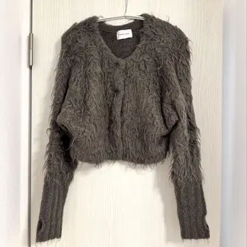 CAPRICIEUX LE'MAGE 알파카 울 샤기 가디건