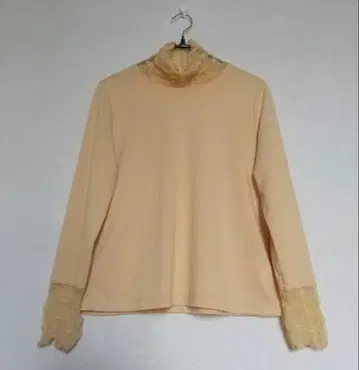 V i A N T E 레이스 하이넥 긴팔 셔츠