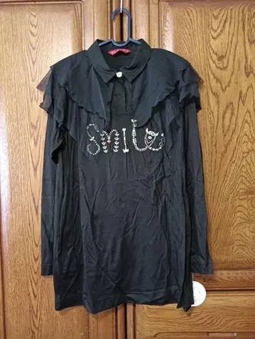 오레보레브라 블라우스 프릴 긴팔 티셔츠 새상품