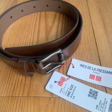 유니클로 INES DE LA FRESSANGE 다크 브라운 벨트