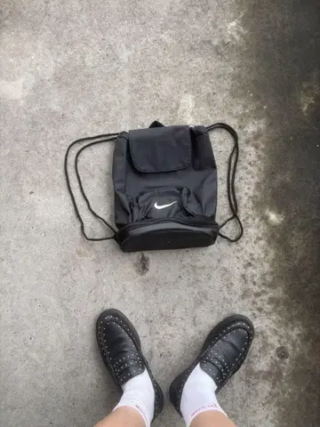 NIKE 나이키 화이트 택 90s 냅색 archive y2k TEC