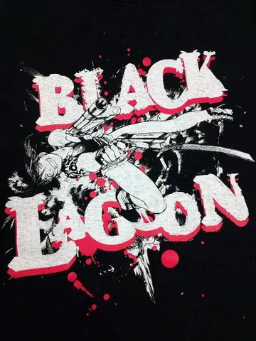 [초레어] 블랙 라군 T셔츠 블랙 BLACK LAGOON